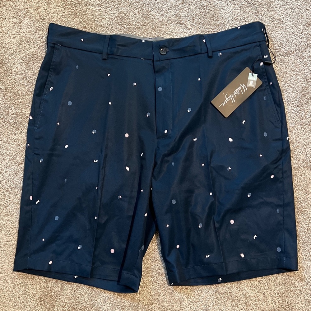 Mens Walter Hagen Golf Shorts Blue Perfect 11